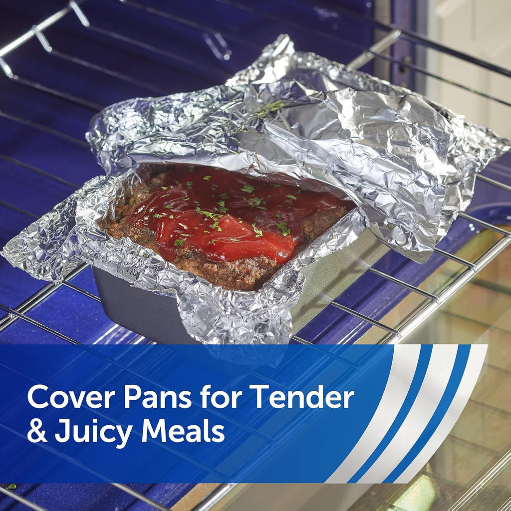Reynolds Wrap Everyday Strength Aluminum Foil Roll, Freezer Safe and Grill Safe, Great for Foil Packets and Home Cooking, 12 Inches Wide, 200 Total Sq. Ft.