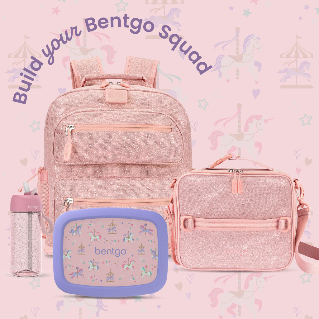Bentgo Kids Prints Leak-Proof, 5-Compartment Bento-Style Kids Lunch Box - Ideal Portion Sizes for Ages 3-7, Durable, Drop-Proof, Dishwasher Safe, & PFAS & BPA-Free Materials (Unicorn)