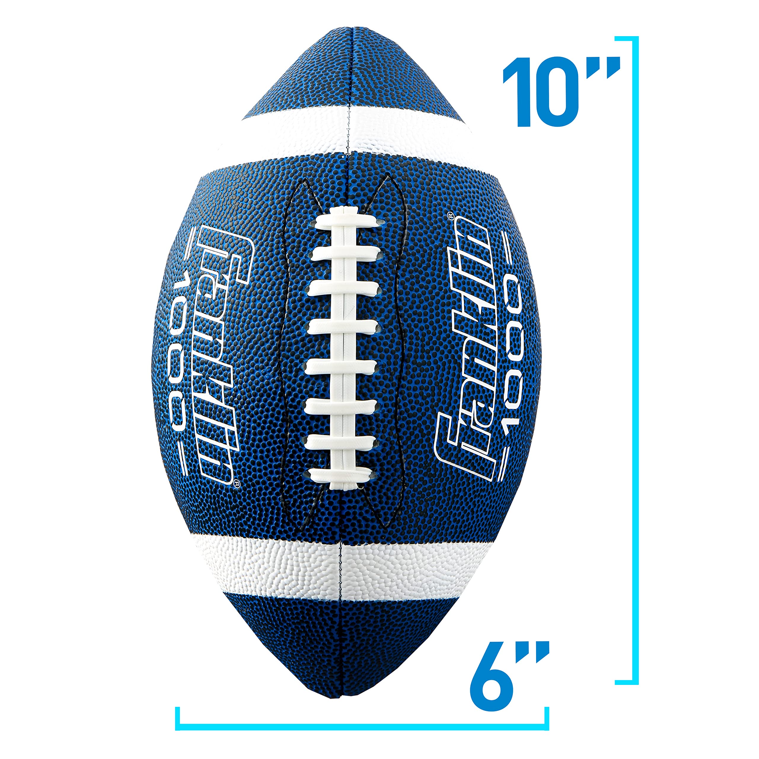 Franklin Sports Youth + Adult Footballs - Extra Grip 1000 Official Size, Junior + Pee Wee Kids - 1 + 12 Packs