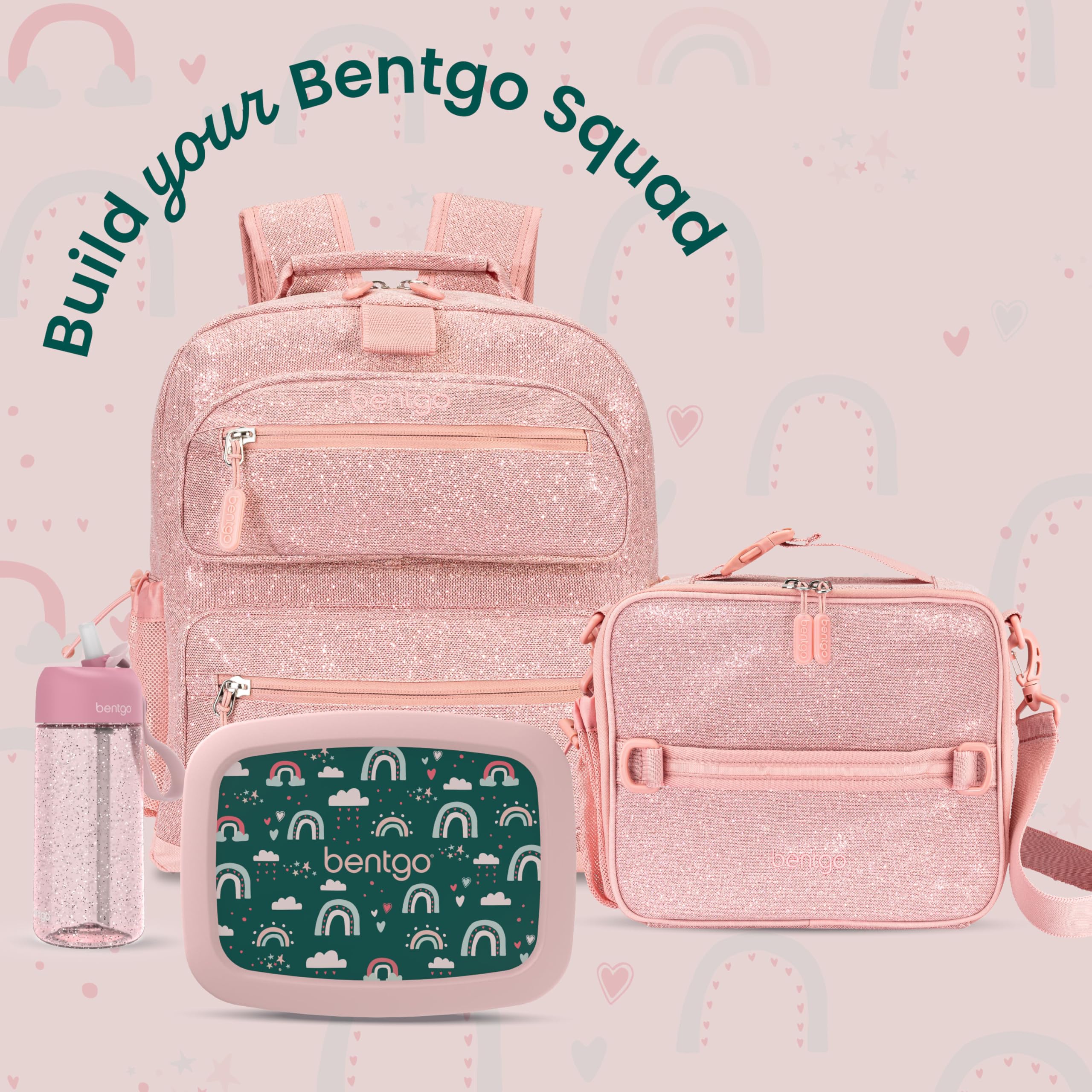 Bentgo Kids Prints Leak-Proof, 5-Compartment Bento-Style Kids Lunch Box - Ideal Portion Sizes for Ages 3-7, Durable, Drop-Proof, Dishwasher Safe, & PFAS & BPA-Free Materials (Unicorn)
