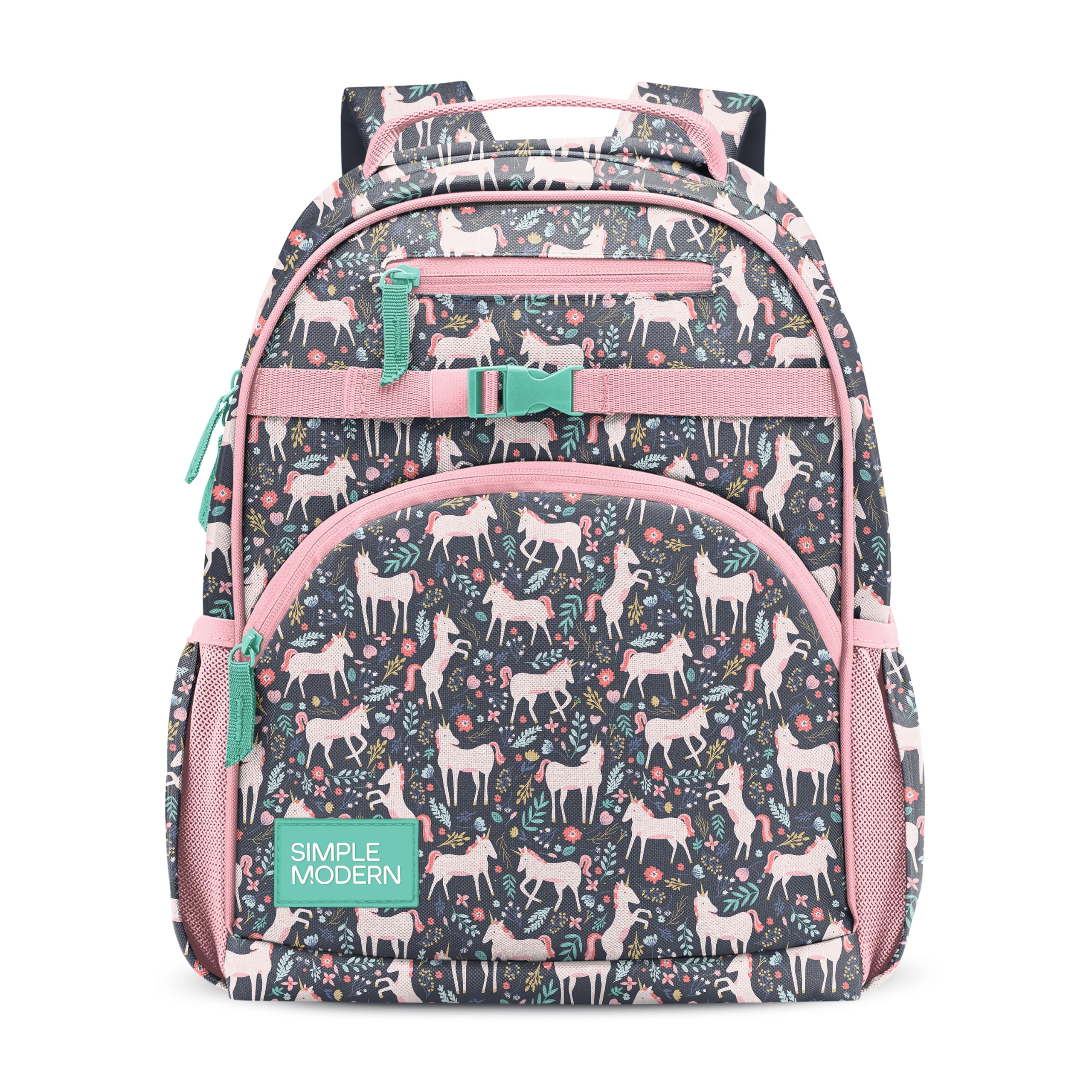 Simple Modern Medium Disney Toddler Backpack for School Girls and Boys | Kindergarten Elementary Kids Backpack | Fletcher Collection | Kids - 15" tall | Princess Rainbows