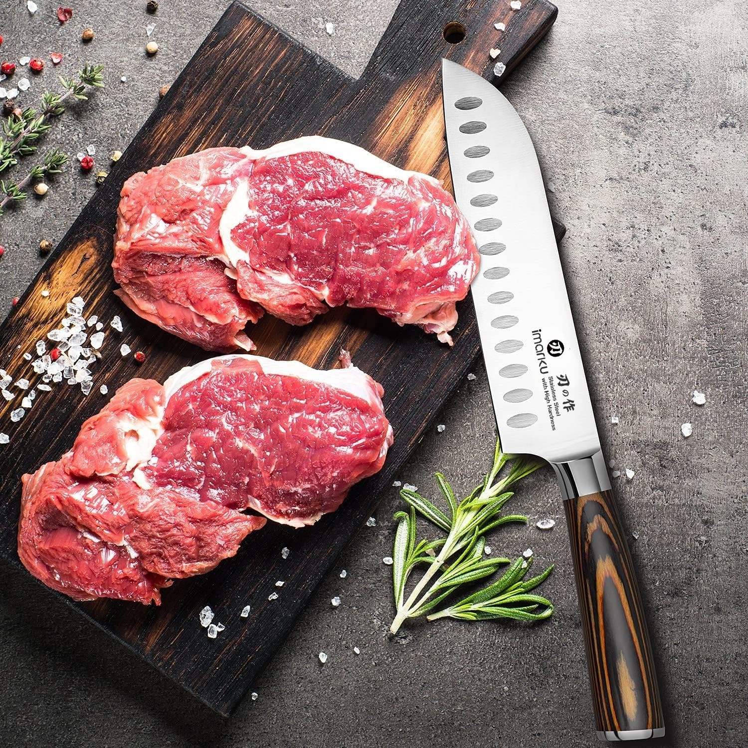 imarku Chef Knife 7 Inch Kitchen Knife Ultra Sharp Santoku Knife - High Carbon Japanese Chefs Knife, Kitchen Gadgets 2025, Apartment Essentials, Birthday Gifts for Him Her, Best Gifts for Women Men