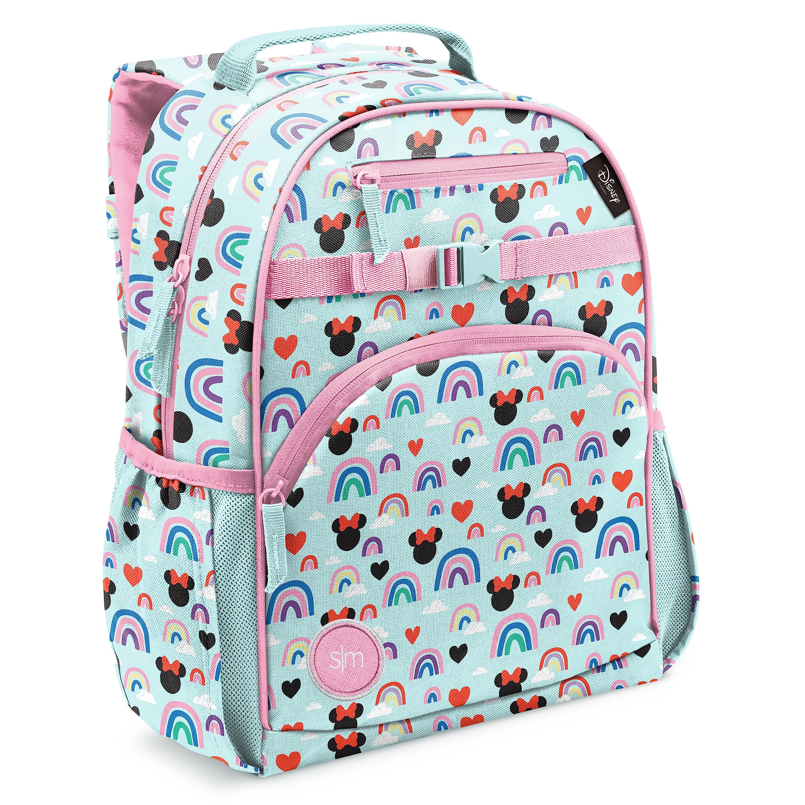 Simple Modern Medium Disney Toddler Backpack for School Girls and Boys | Kindergarten Elementary Kids Backpack | Fletcher Collection | Kids - 15" tall | Princess Rainbows