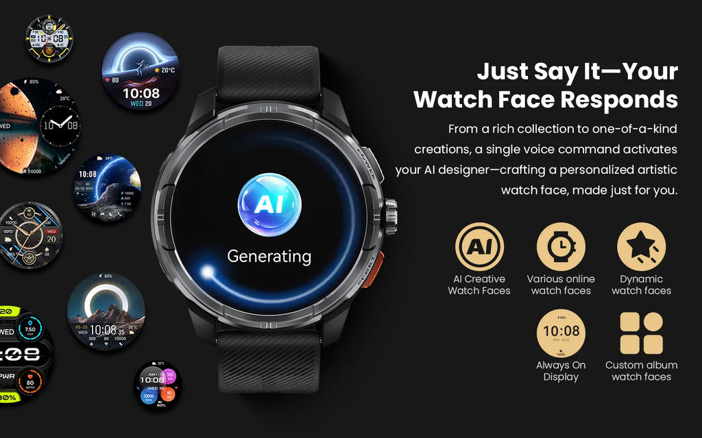 HAYLOU Solar Ultra GPS Smartwatch 1.6” AMOLED Display 5ATM Waterproof Built-in GPS Bluetooth Phone Calls Sports Smart Watch