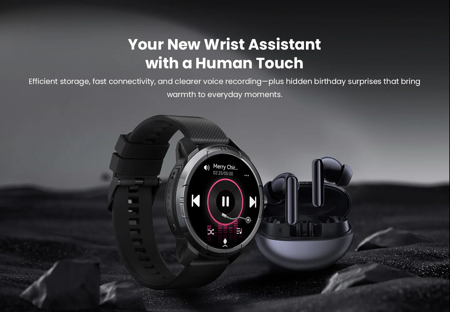 HAYLOU Solar Ultra GPS Smartwatch 1.6” AMOLED Display 5ATM Waterproof Built-in GPS Bluetooth Phone Calls Sports Smart Watch