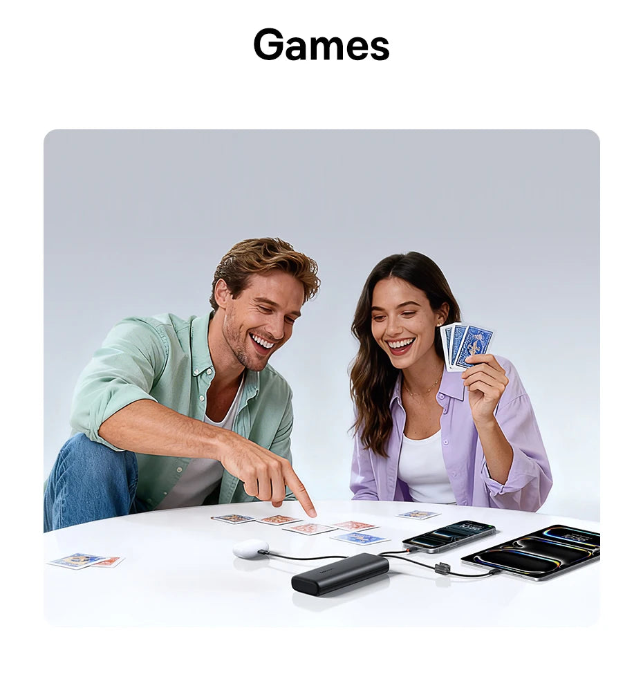 【CCC】Baseus 25000mAh 145W Power Bank Built-In Dual USB-C Cable Fast Charge Digital Display Power Bank For Mac iPhone Samsung
