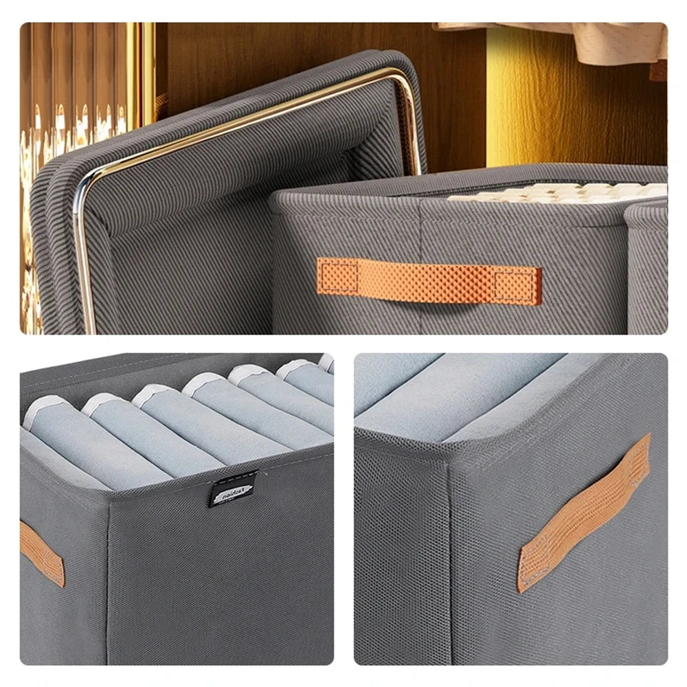 Foldable Clothes Organizer Storage Box Items Clothes Pants Sweater Storage Cabinets Large Capacity Underwear Drawers Wardrobe