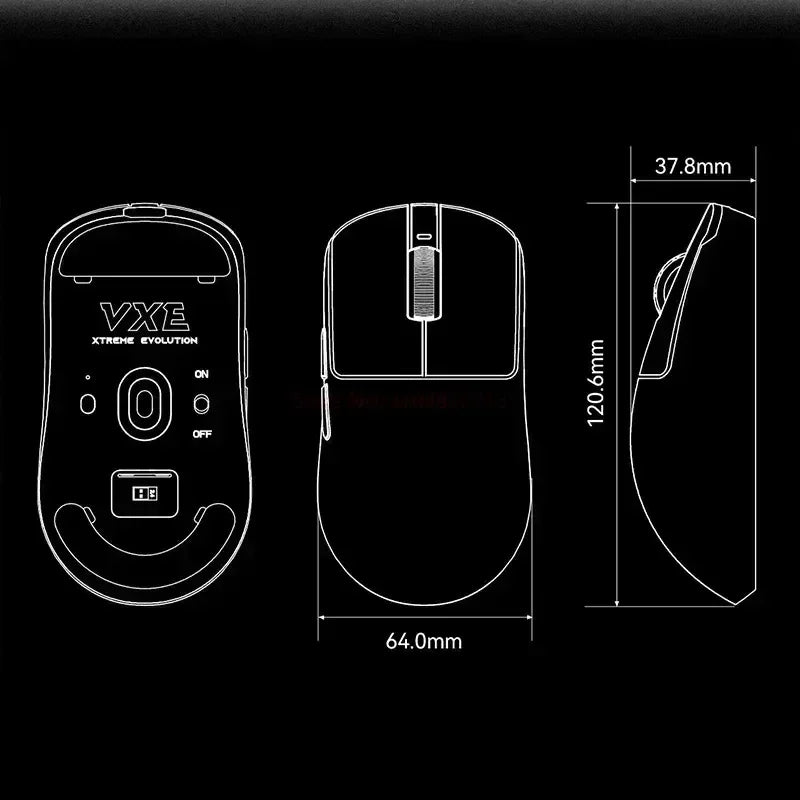 Vxe Dragonfly R1SE R1 R1pro R1ProMax Gaming Mouse Mouse Rechargeable Gamer Paw3395 Lightweight Ergonomic Wireless Mouse Esport