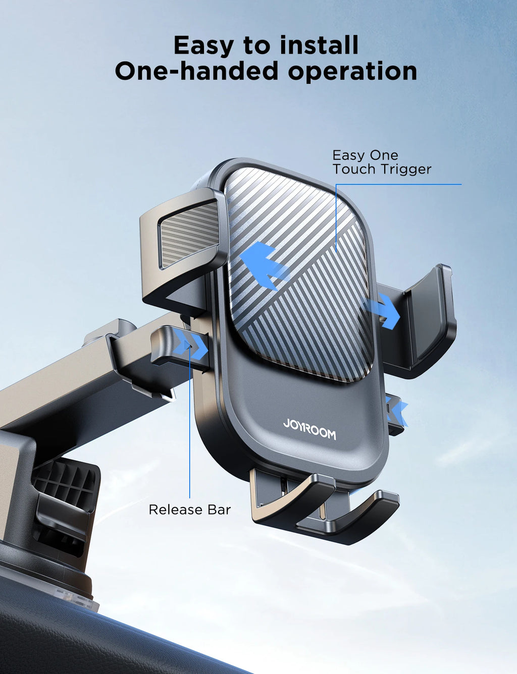 Joyroom Universal Car Mount Phone Holder with Suction Cup Base Dashboard Car Cell Phone Stand For iPhone Samsung Google Huawei