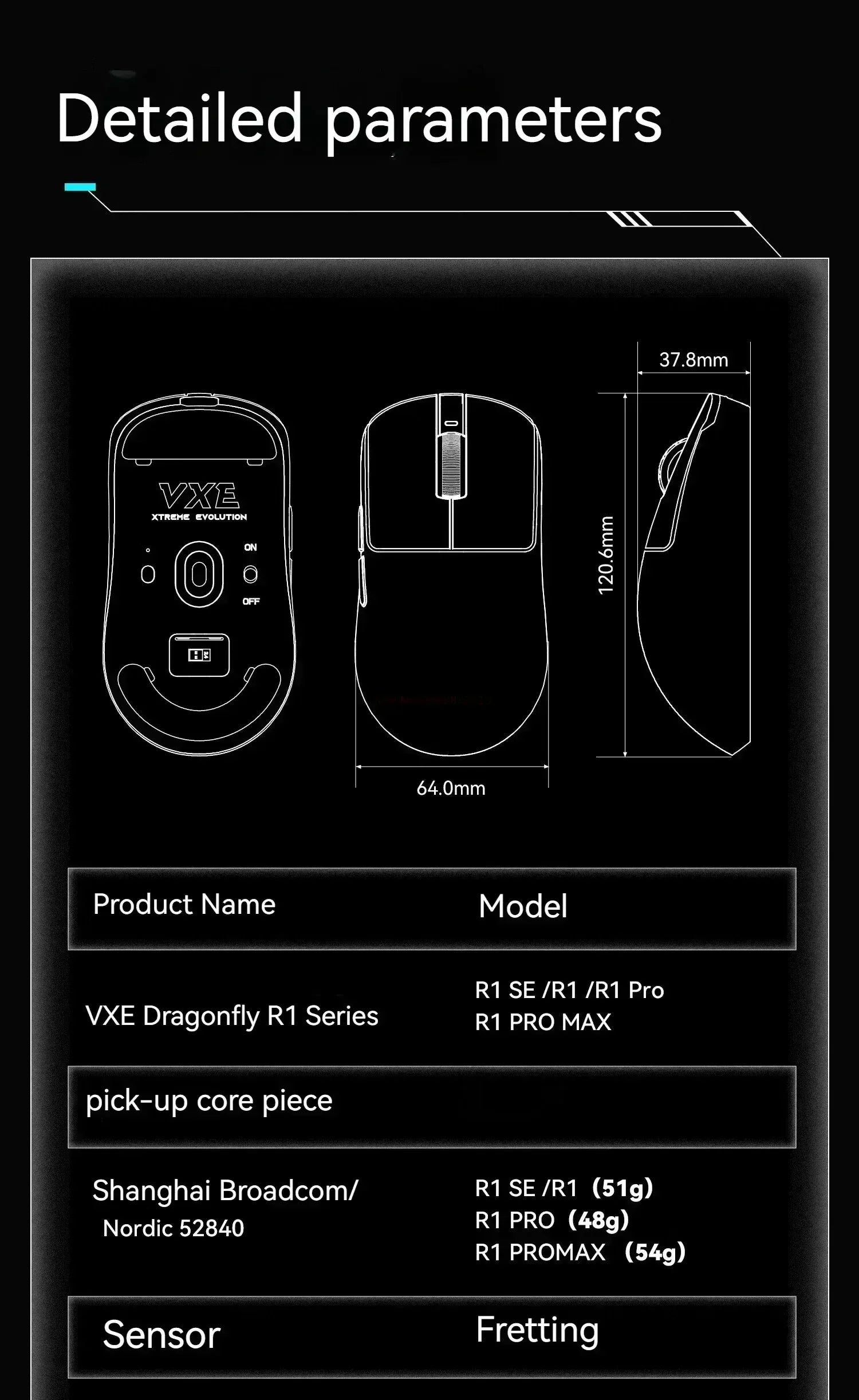 Vxe Dragonfly R1SE R1 R1pro R1ProMax Gaming Mouse Mouse Rechargeable Gamer Paw3395 Lightweight Ergonomic Wireless Mouse Esport