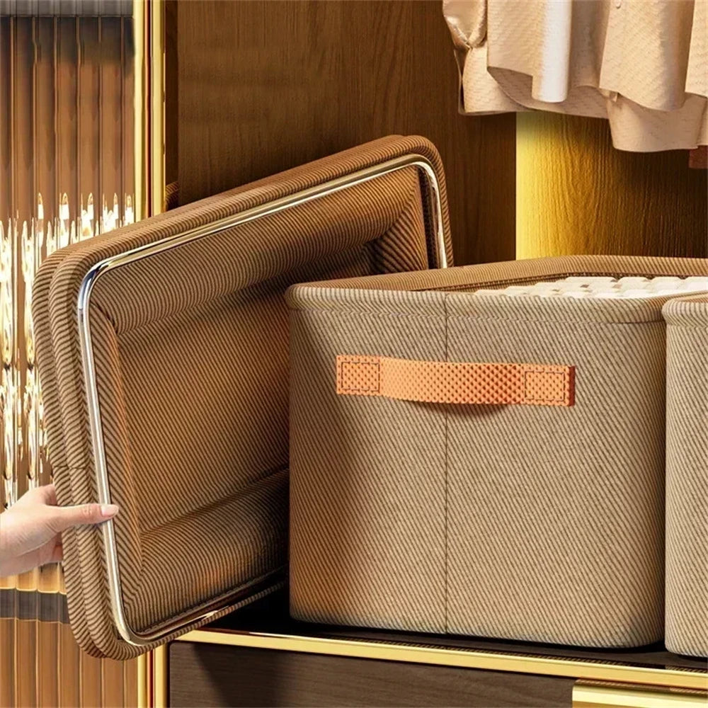 Foldable Clothes Organizer Storage Box Items Clothes Pants Sweater Storage Cabinets Large Capacity Underwear Drawers Wardrobe