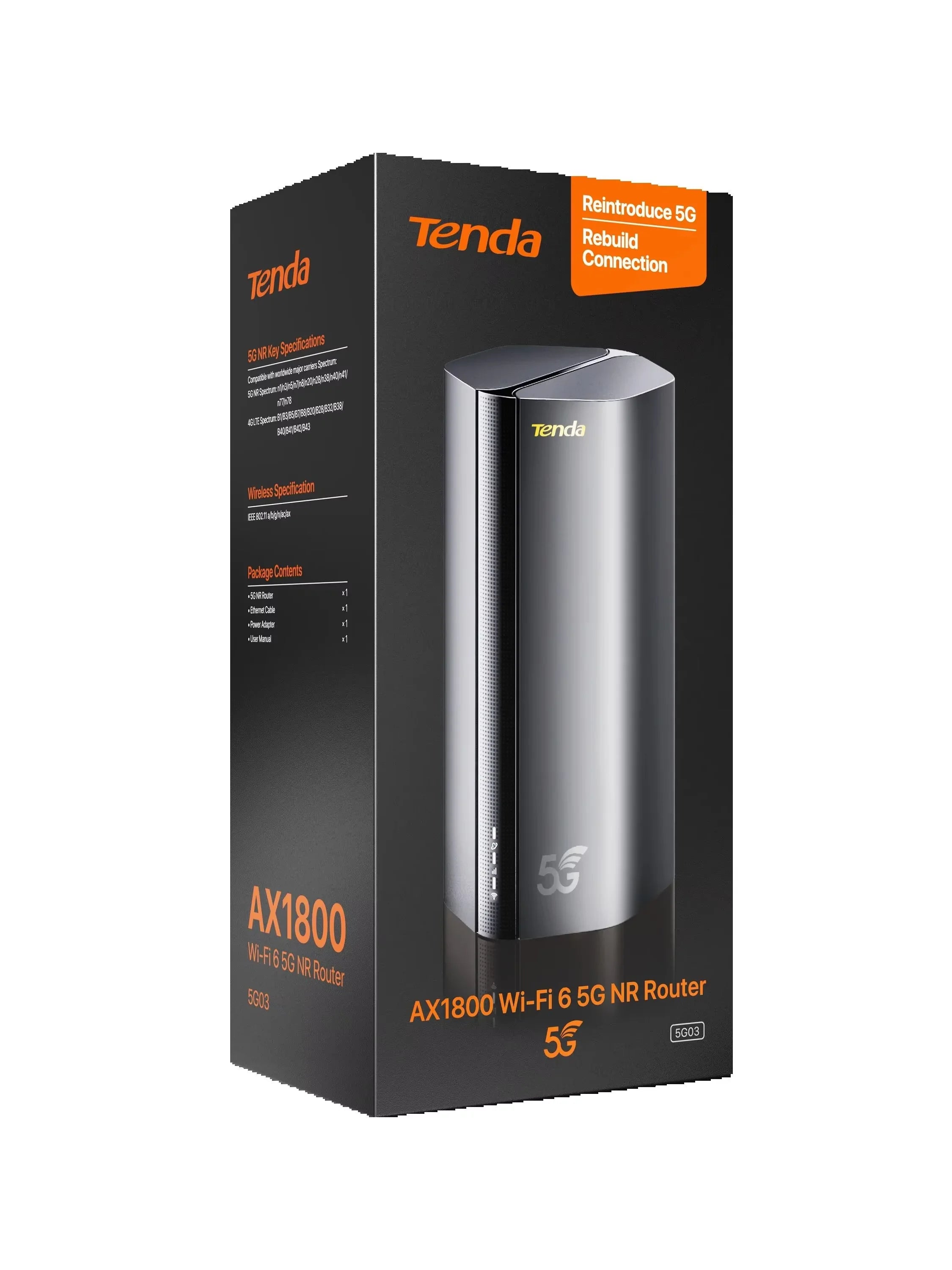 Tenda 5G SIM Router AX1500 AX1800 Wi-Fi 6 wireless CPE Modem WiFi Hotspot 5G/4G/3G Multi-Mode 2.4Ghz 5Ghz Mesh Router 5g wifi