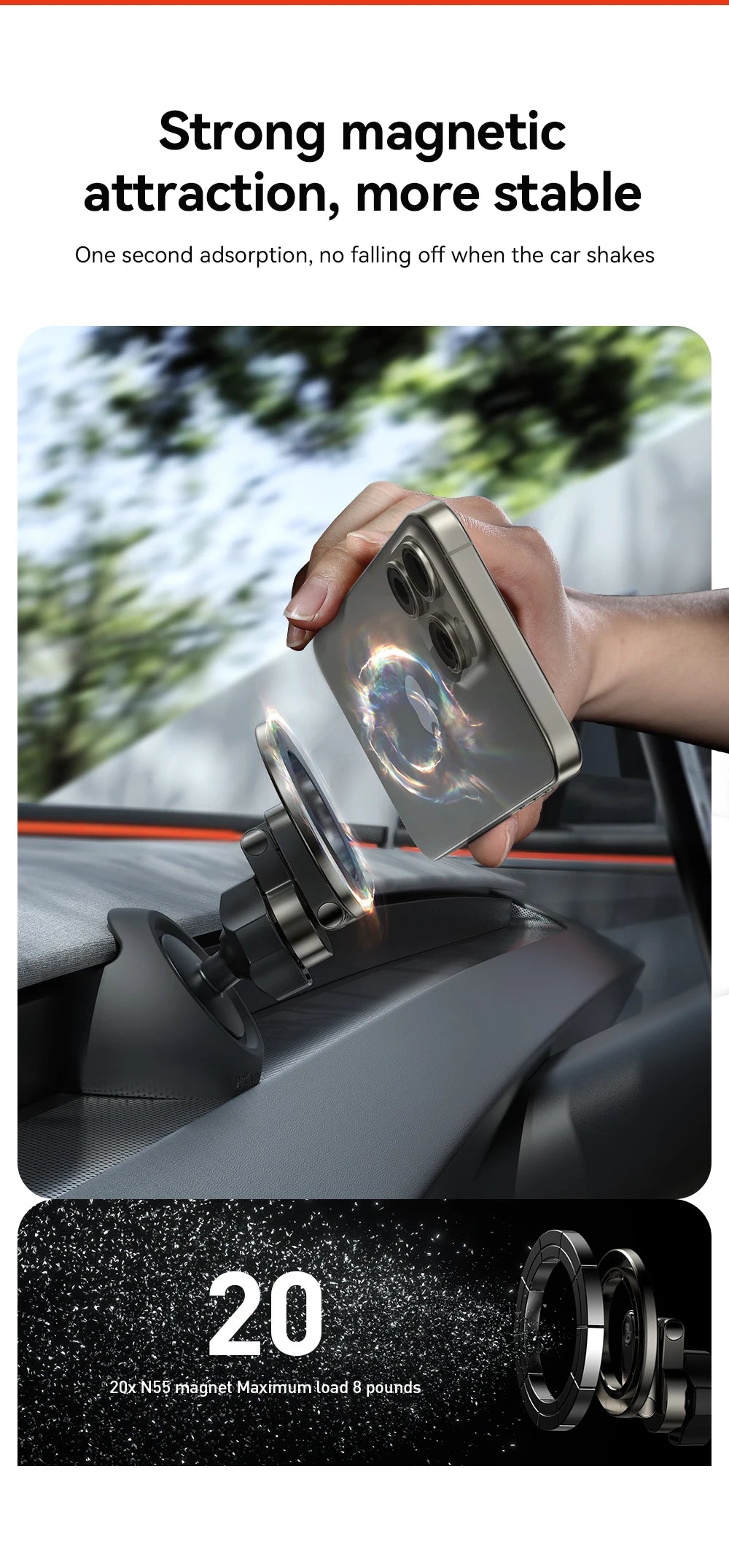 YZ For Tesla Magnetic Car Phone Holder 2026 Model 3/Y/YT Highland Juniper Air Vent Mount Car Bracket Stand 360 Degree Rotatable