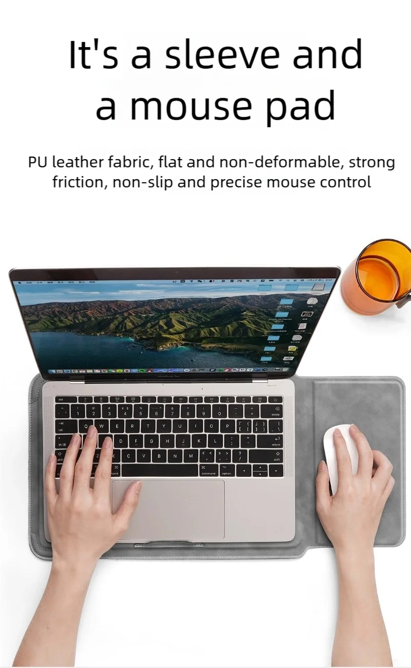 Laptop Sleeve Case 13 14 15 15.6 16Inch For Huawei HP DELL Bag For Macbook Air Pro 13 13.6 M4 Notebook Case with stand Men Women