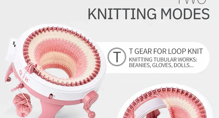 QJH Official Genuine Knitting Machine Kit 48needle Manual Knitting Loom Machine Smart DIY Sweater Scarves Hat Glove With Counter