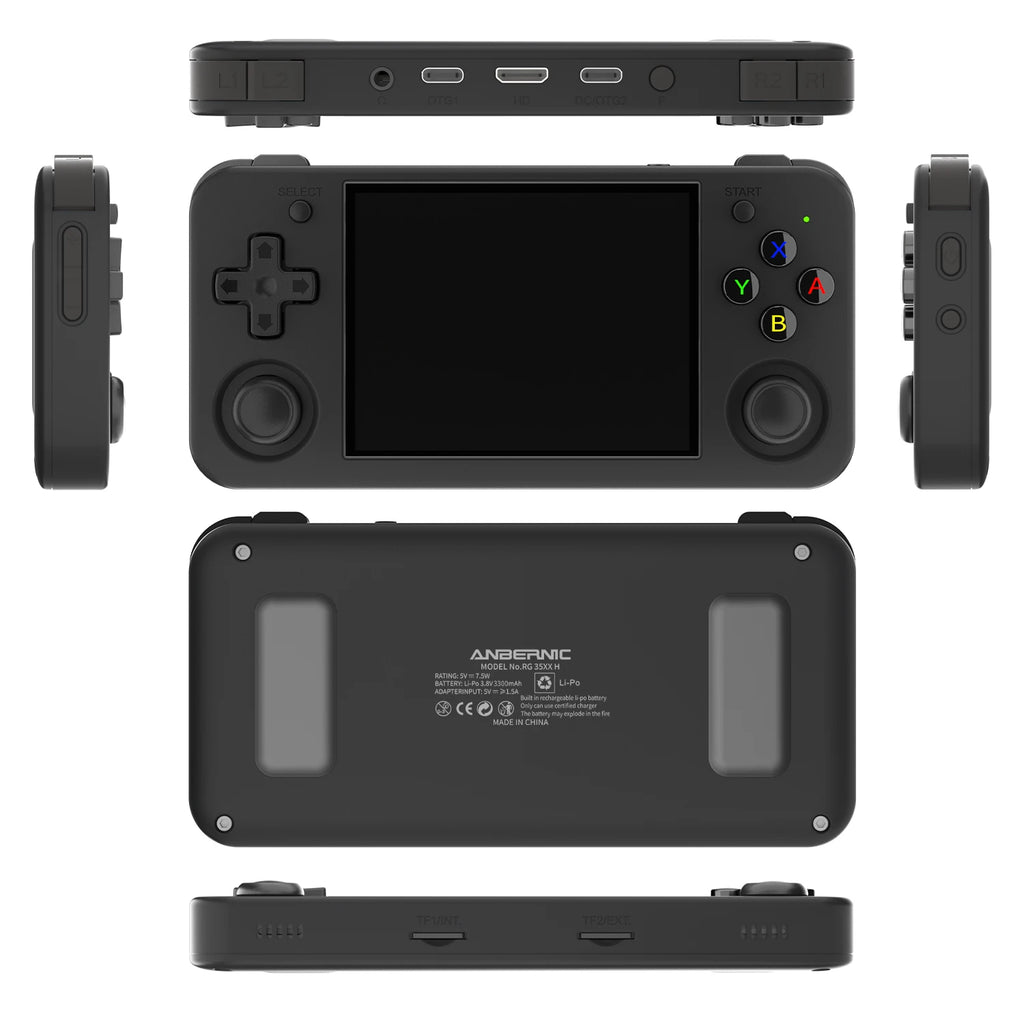 ANBERNIC RG35XX H Horizontal Retro Gaming Console 3.5" IPS OCA Screen Linux 64-bit Vibration Motor 5G WiFi HDMI Output Gift