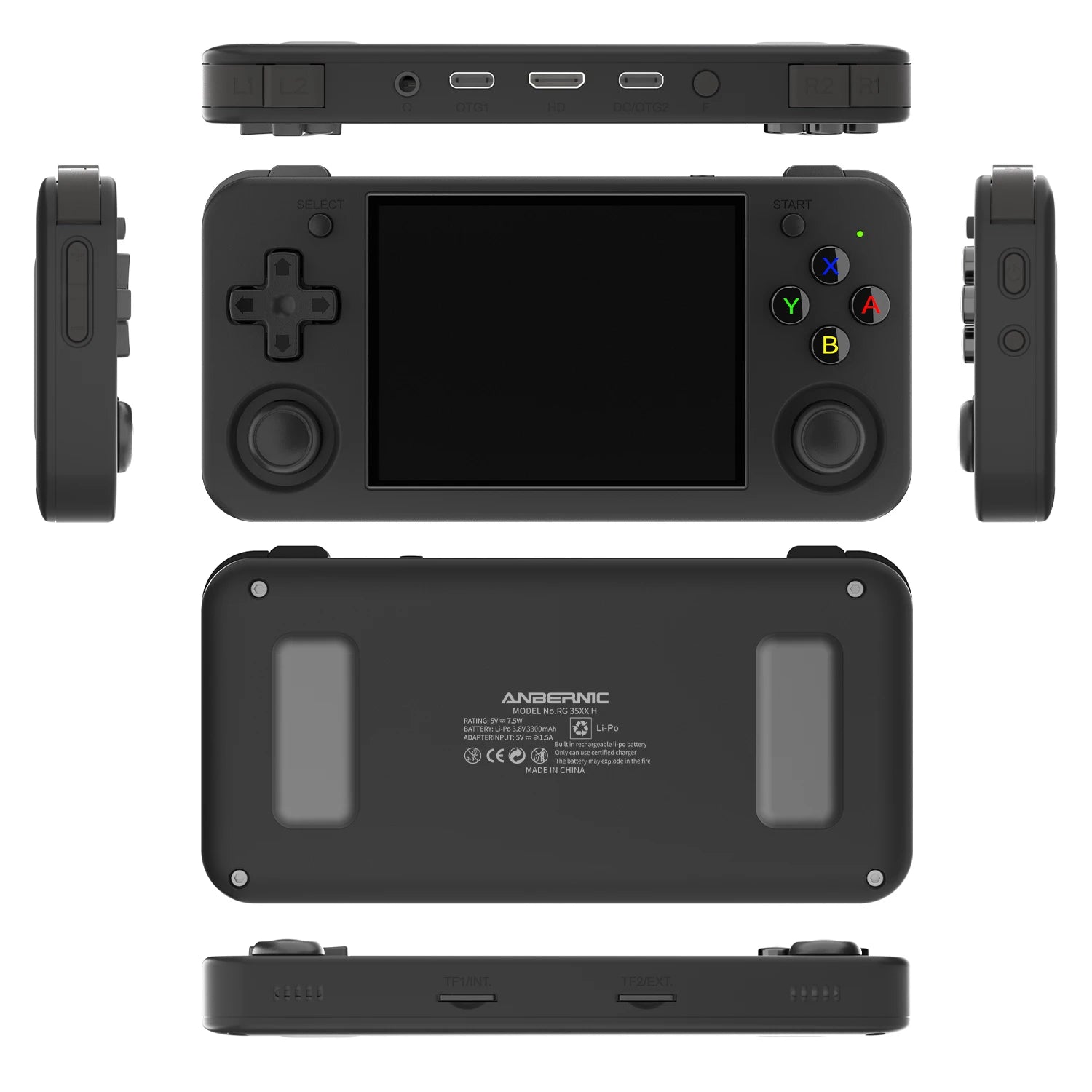 ANBERNIC RG35XX H Horizontal Retro Gaming Console 3.5" IPS OCA Screen Linux 64-bit Vibration Motor 5G WiFi HDMI Output Gift