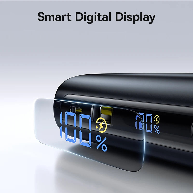 【CCC】Baseus 25000mAh 145W Power Bank Built-In Dual USB-C Cable Fast Charge Digital Display Power Bank For Mac iPhone Samsung