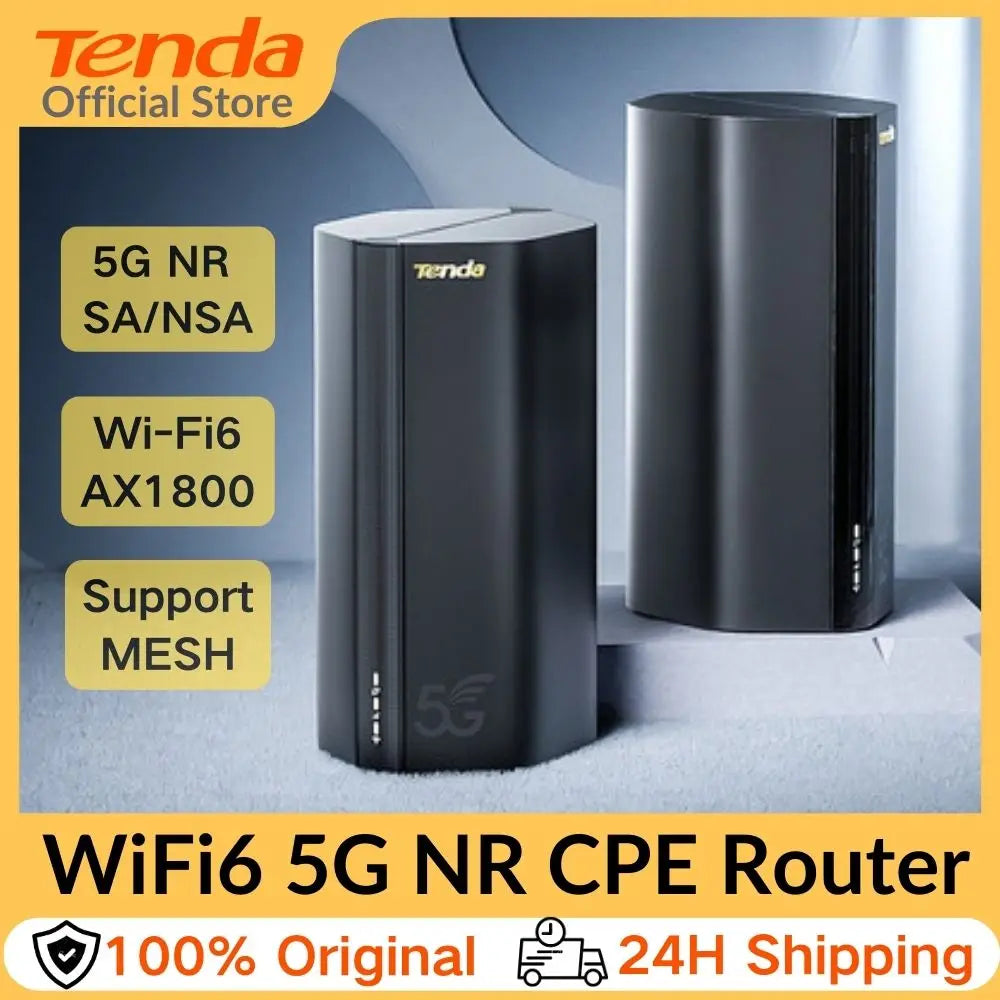 Tenda 5G SIM Router AX1500 AX1800 Wi-Fi 6 wireless CPE Modem WiFi Hotspot 5G/4G/3G Multi-Mode 2.4Ghz 5Ghz Mesh Router 5g wifi