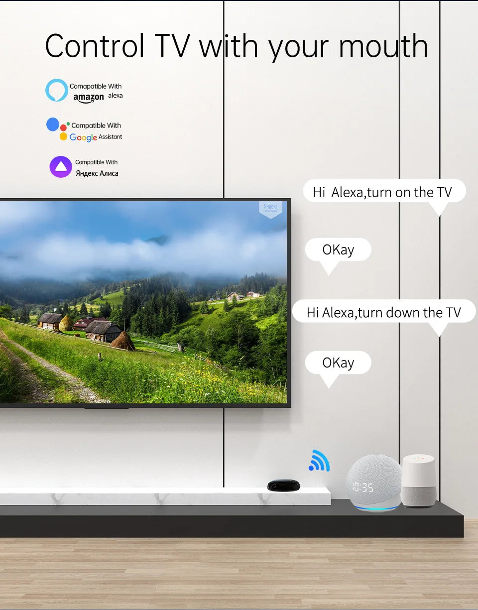 Tuya WiFi IR Remote Control Smart Universal for TV Air Conditioner Alexa Remote Control Work with Google Home Yandex Google