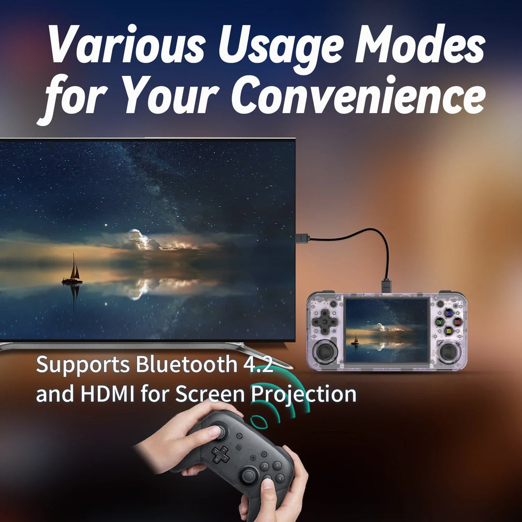 ANBERNIC RG35XX H Horizontal Retro Gaming Console 3.5" IPS OCA Screen Linux 64-bit Vibration Motor 5G WiFi HDMI Output Gift
