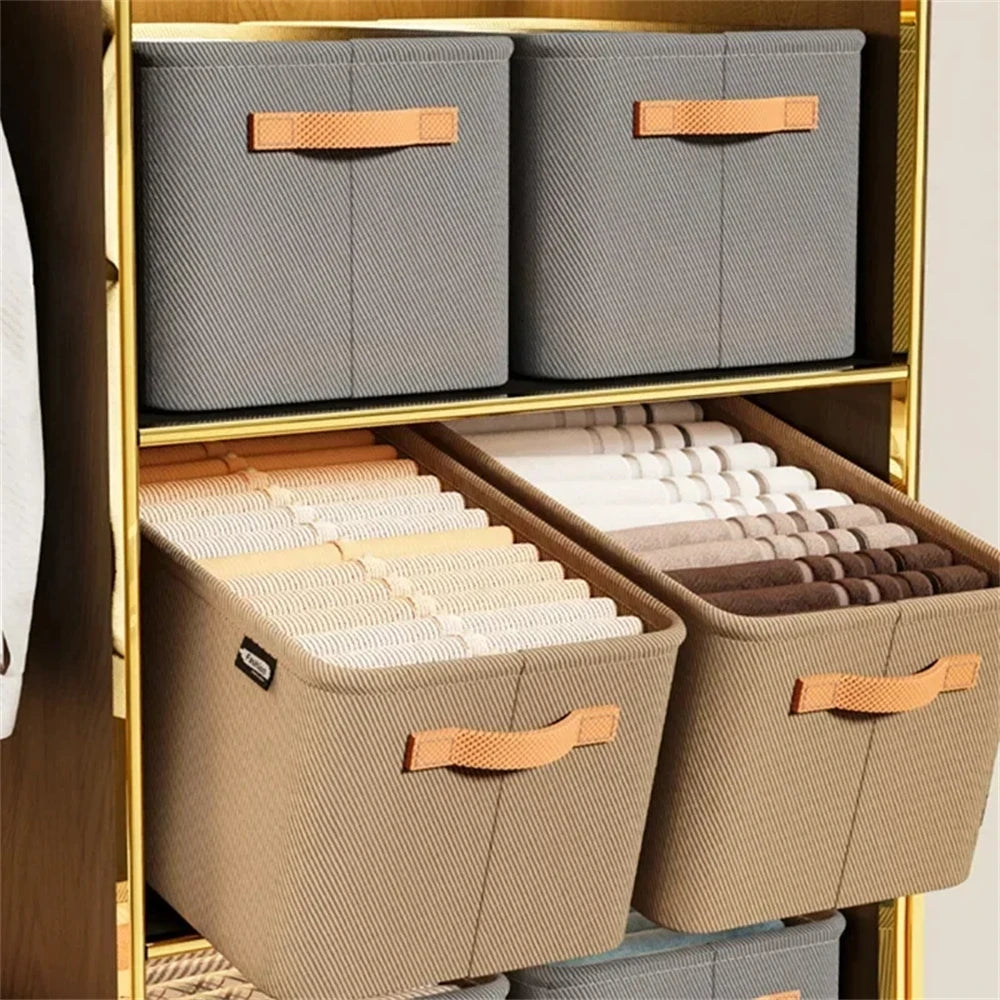 Foldable Clothes Organizer Storage Box Items Clothes Pants Sweater Storage Cabinets Large Capacity Underwear Drawers Wardrobe
