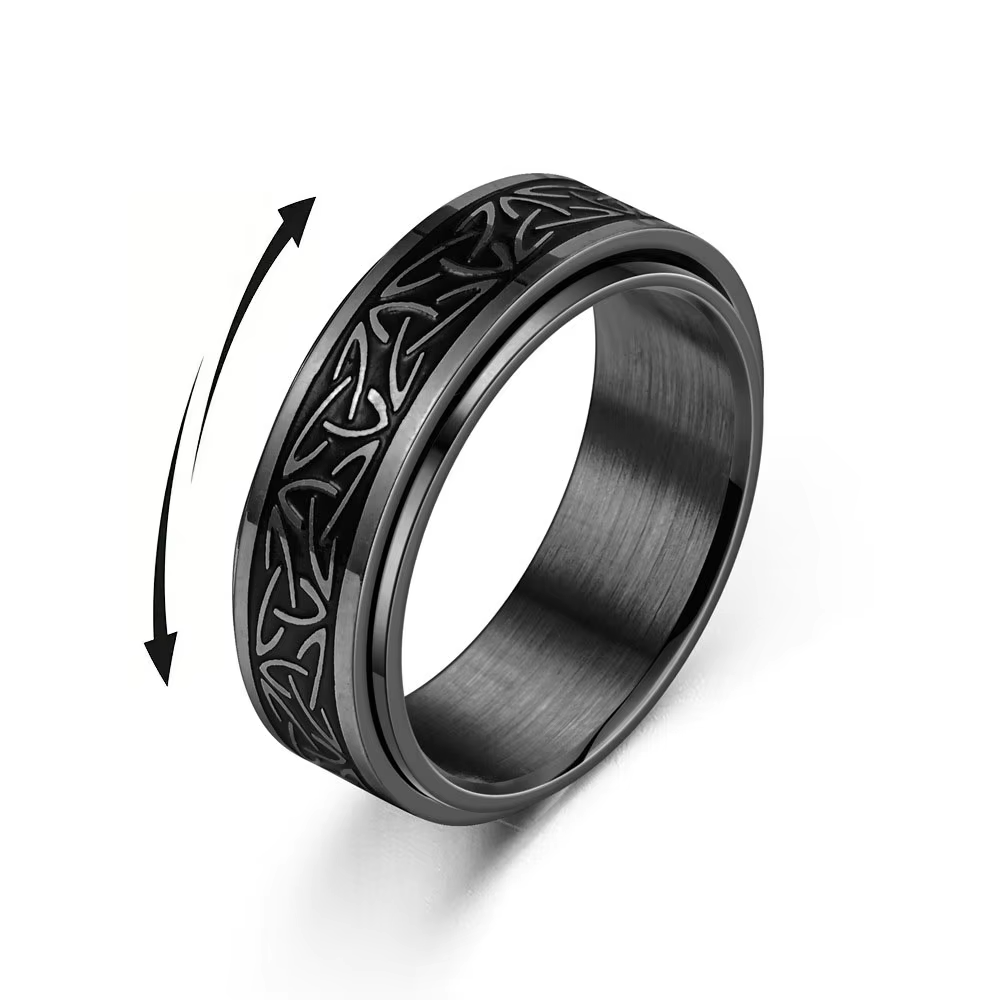 Viking Celtic Knot Rune Rings For Men