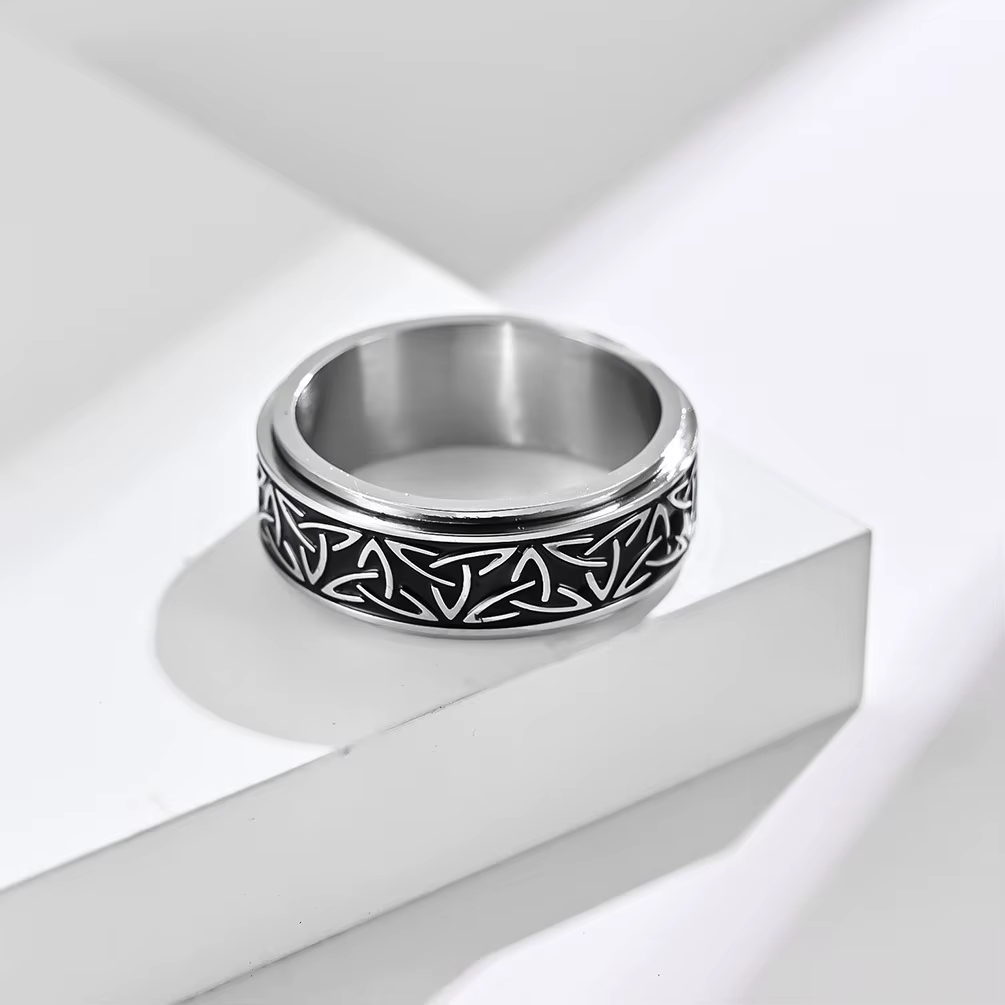 Viking Celtic Knot Rune Rings For Men