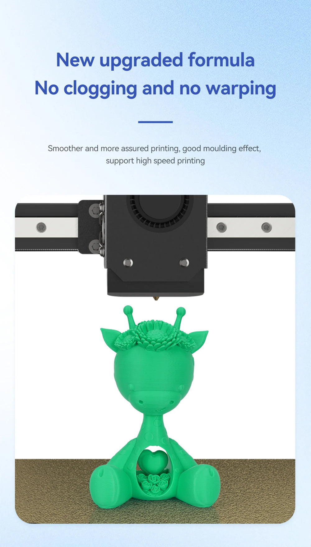 KINGROON 22LBS PETG or PLA filament 3D Printer Filament 10 Rolls 1KG 1.75MM Eco-Friendly Good Toughness Mix Color
