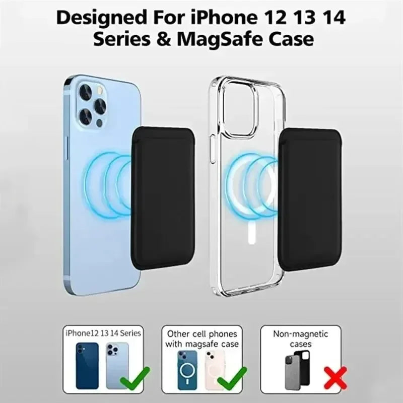 Leather Wallet Case For iPhone 15 Pro Max Magsafe Wallet Leather Compatible For iPhone 14 13 12 Card Holder with MagSafe 2026
