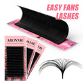 Abonnie Cashmere Easy Fan Lashes Eyelash Extensions Mega Volume Fans All Size Eyelashes Supplies for Eye Beauty