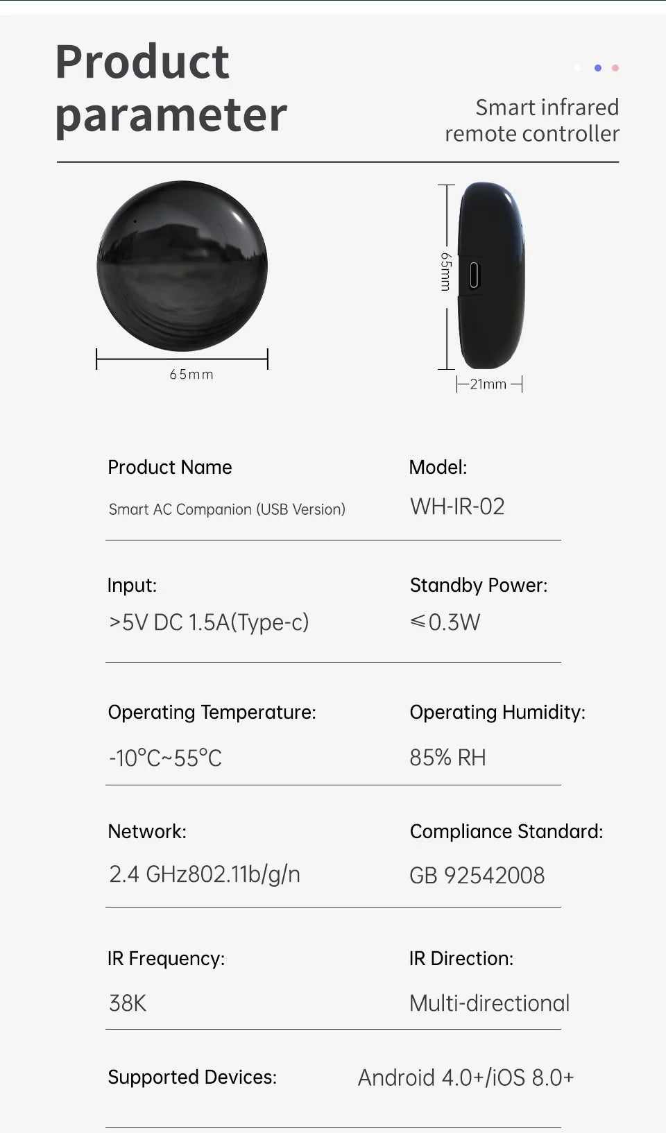Tuya WiFi IR Remote Control Smart Universal for TV Air Conditioner Alexa Remote Control Work with Google Home Yandex Google