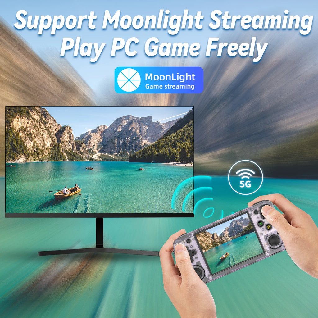ANBERNIC RG35XX H Horizontal Retro Gaming Console 3.5" IPS OCA Screen Linux 64-bit Vibration Motor 5G WiFi HDMI Output Gift