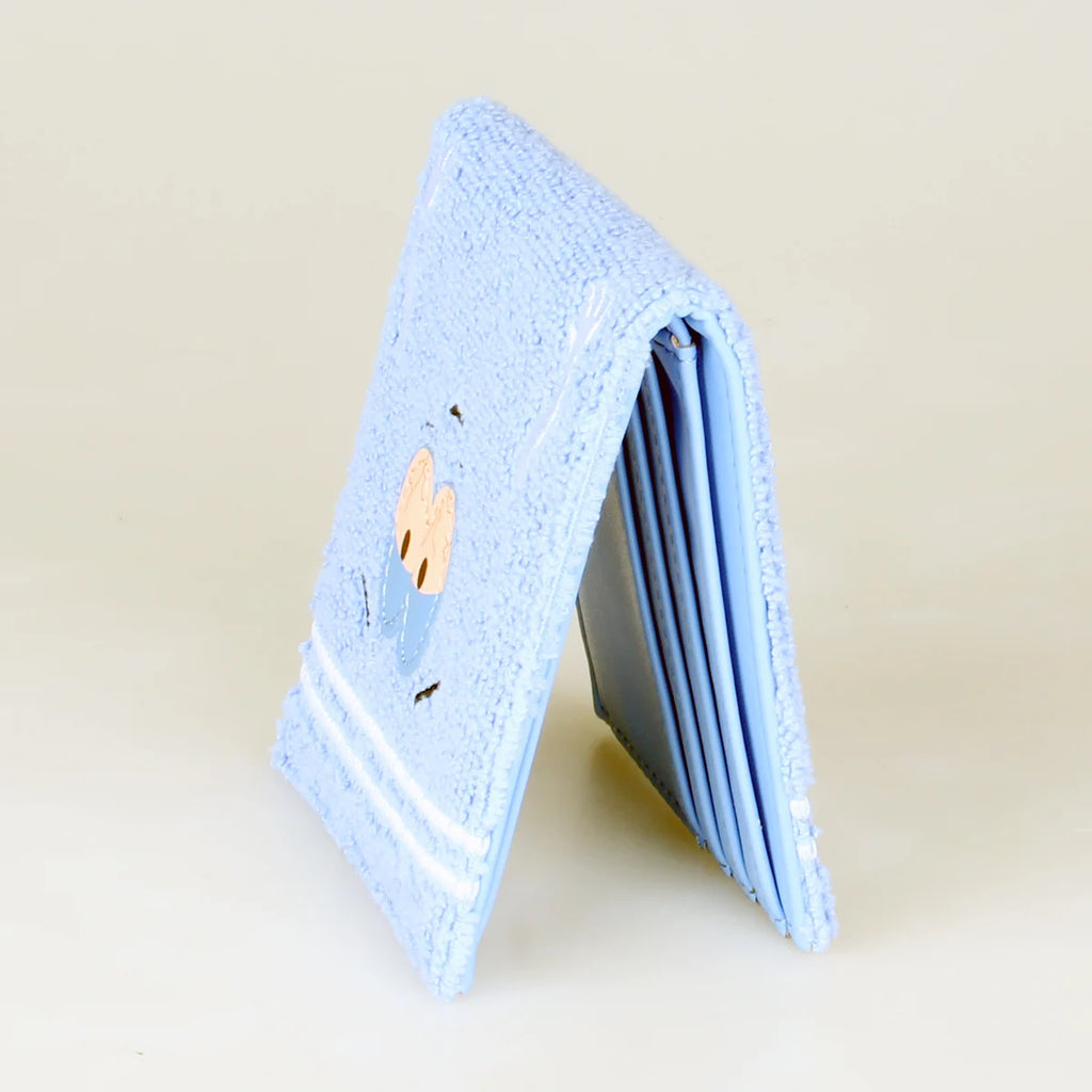 High-Quality Towel Cloth Bi-Fold Wallet Fashion Personalized Card Holder ID Card Slot Wallets for Women Card Holder
