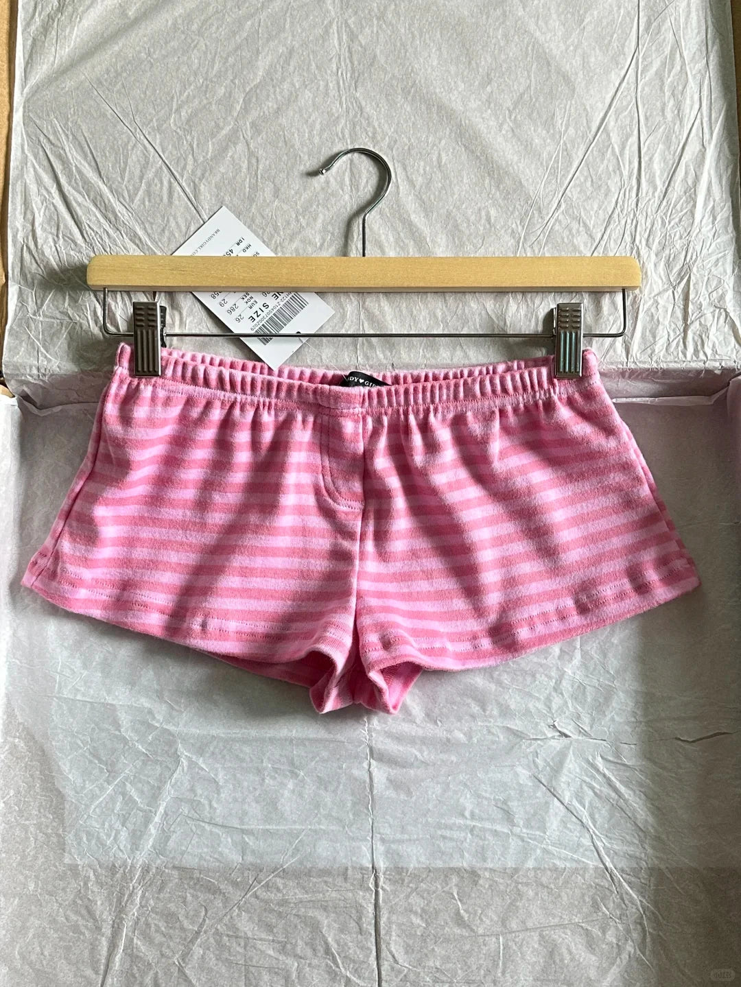 Pink Striped Slim Long Sleeve Tees Women Spring Casual Cotton O-neck Tshirt New Tops Clothes Sweet Cute  Vintage T-shirts Y2K