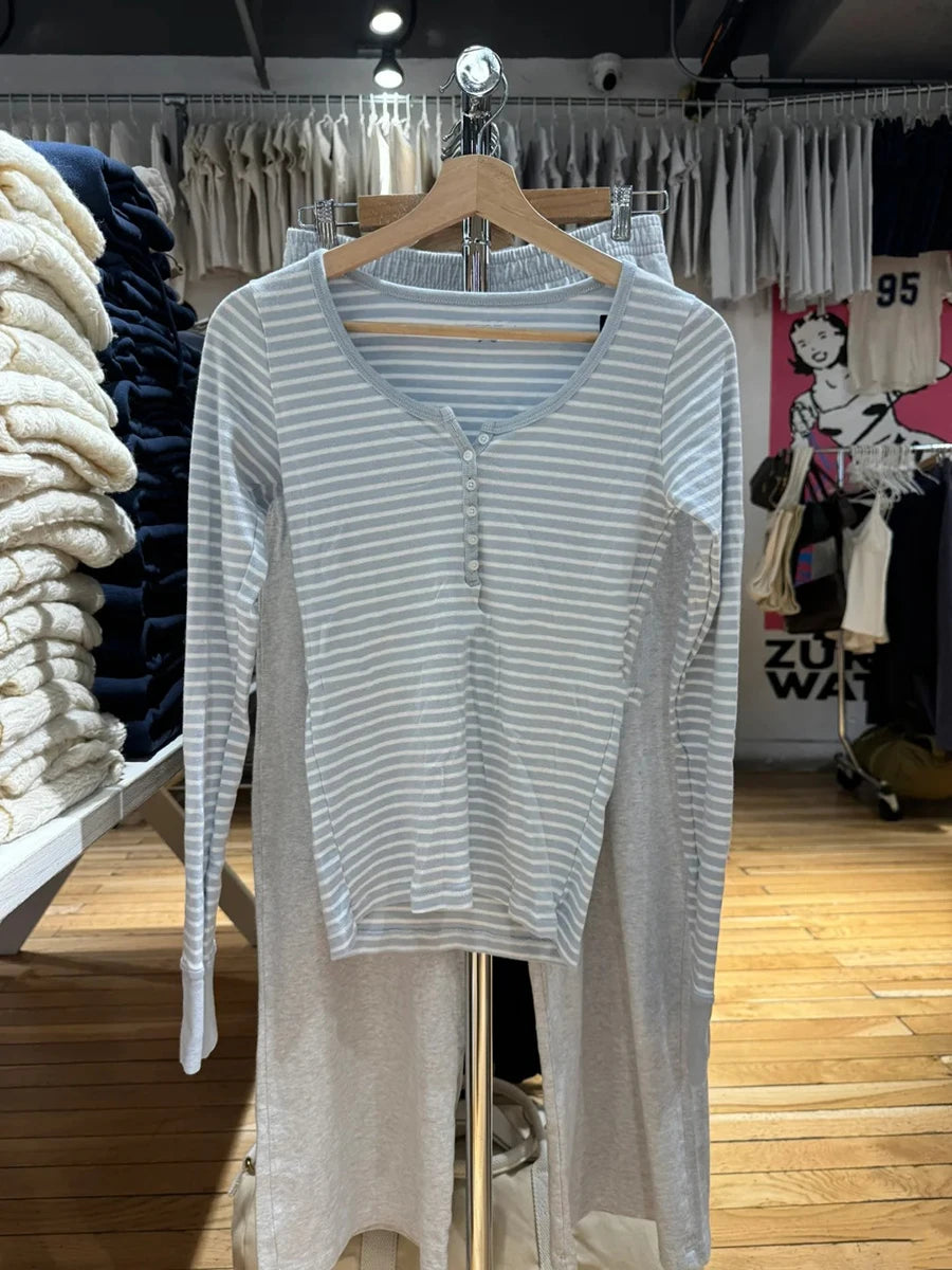 Pink Striped Slim Long Sleeve Tees Women Spring Casual Cotton O-neck Tshirt New Tops Clothes Sweet Cute  Vintage T-shirts Y2K
