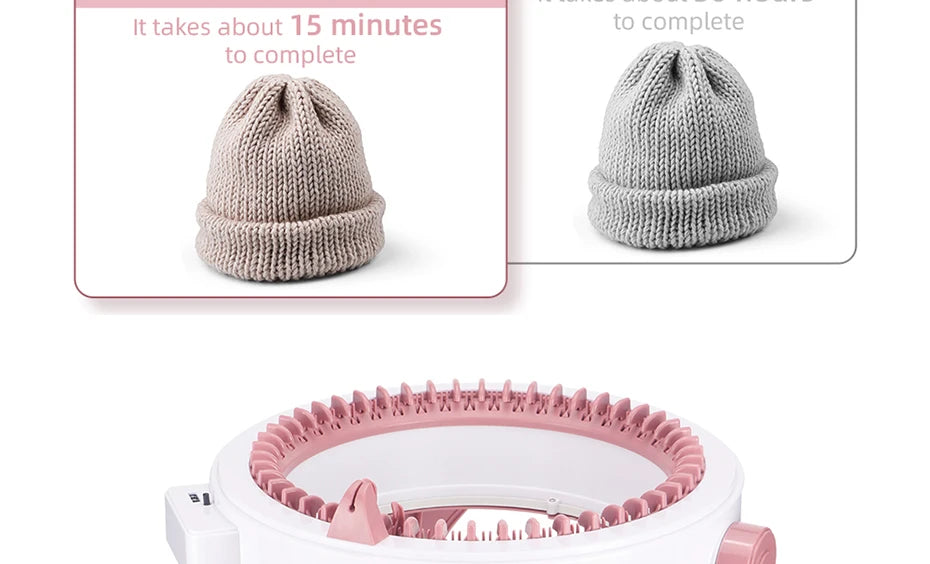 QJH Official Genuine Knitting Machine Kit 48needle Manual Knitting Loom Machine Smart DIY Sweater Scarves Hat Glove With Counter