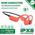 Bluetooth 5.4 Bone Conduction Earphones IPX8 Waterproof MP3 Player Hifi Ear-hook Wireless Headphone With Mic Headset For Swimmin