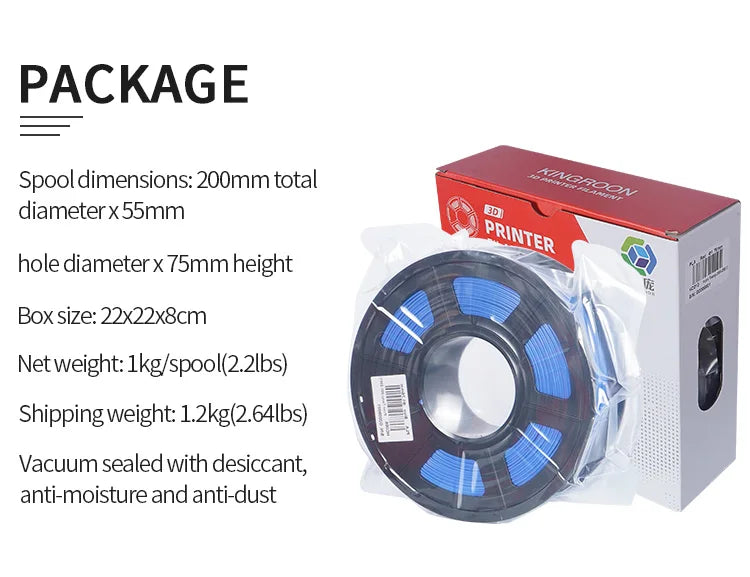 10KG PLA Filament PETG 3d Filament 1.75mm For 3D Printer Filament 10rolls/set Mixed colors and materials FDM Printing Fast Ship