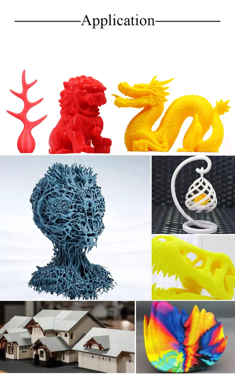10KG PLA Filament PETG 3d Filament 1.75mm For 3D Printer Filament 10rolls/set Mixed colors and materials FDM Printing Fast Ship