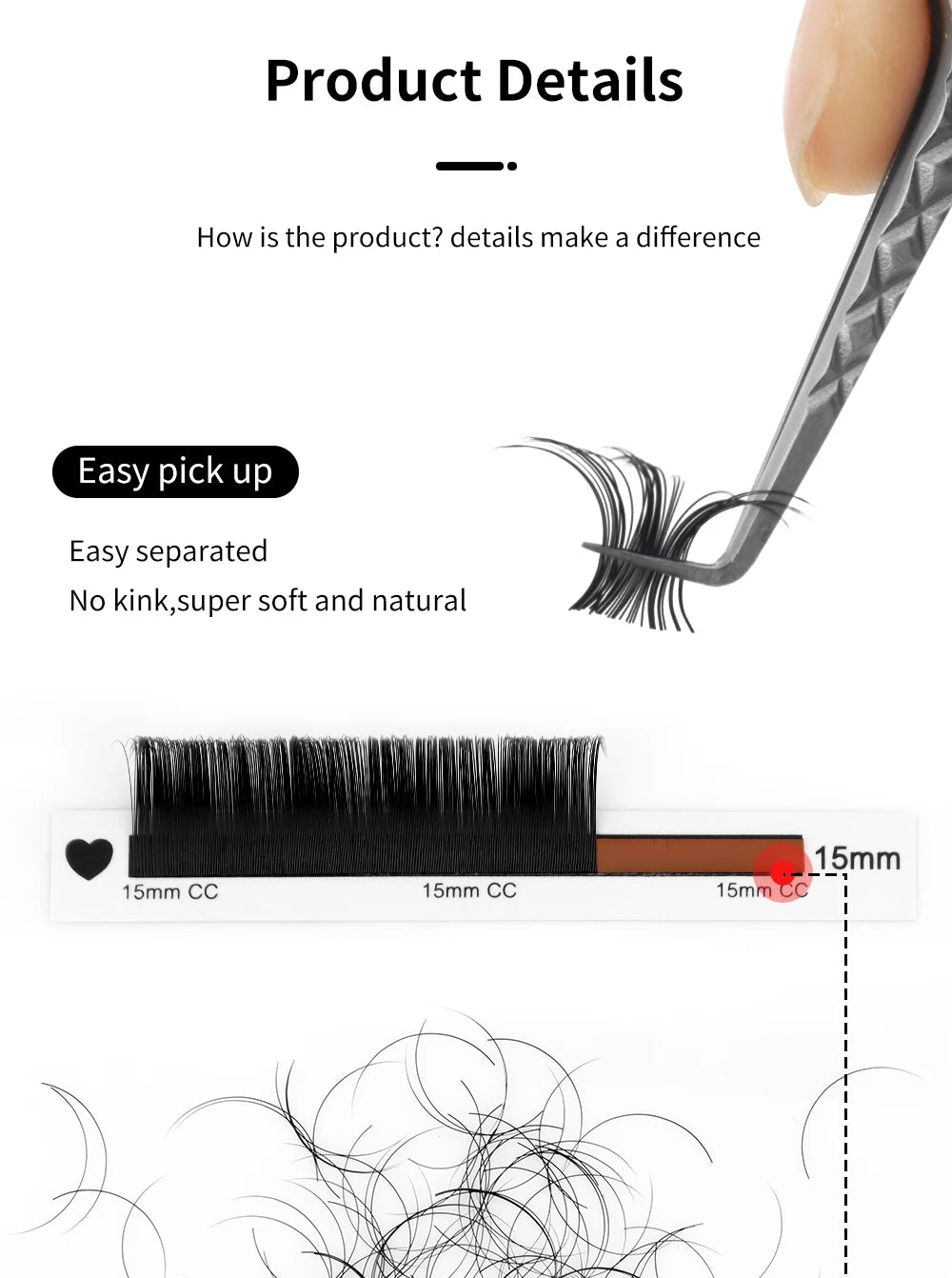 Winky Beauty Custom Your Logo Individual Eyelash Extension Silk Lashes Russian Volume Classic Eyelash Extensions for Makeup